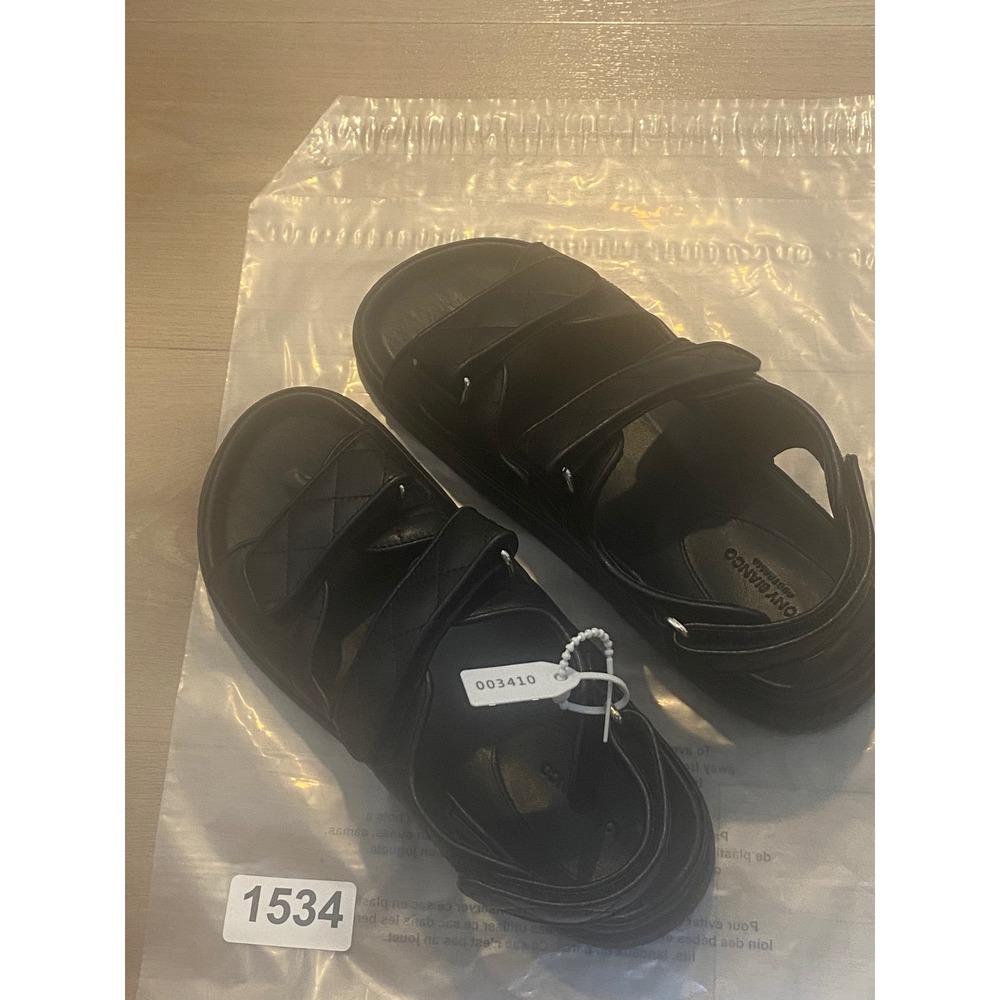 Tony Bianco Hiranni Sheep Napa Sandal Black Leather Sz EU 40 / US 9.5 - Picture 15 of 15